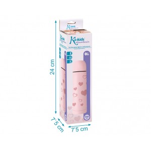 Termo Acero Inox - 500ml Corazones Kiokids  sin stock - La Cesta Mágica