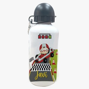 Botella Personalizada Coche Carrera  Botellas aluminio - La Cesta Mágica