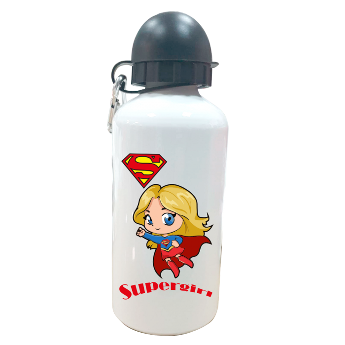 Botella Personalizada Supergirl  Botellas aluminio - La Cesta Mágica