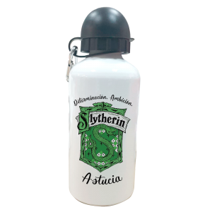Botella Personalizada Slytherin  Botellas aluminio - La Cesta Mágica
