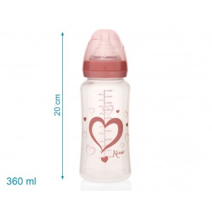 Biberón Corazón 360ml Kiokids  Alimentacion y Lactancia - La Cesta Mágica