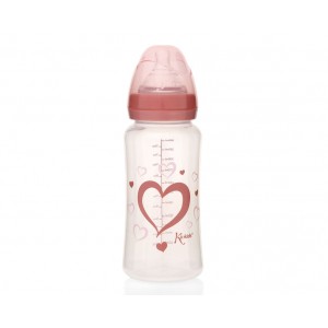 Biberón Corazón 360ml Kiokids  Alimentacion y Lactancia - La Cesta Mágica