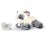 Peluche Vaquita + Sujeta Chupete Mordedor Blanco RaZbuddy
