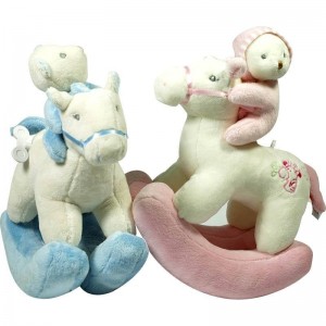 Caballo Balancín Musical  Peluches y Mas - La Cesta Mágica