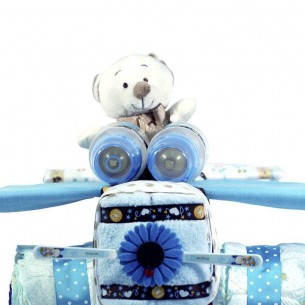 Tarta de Pañales Avión niño  Tartas de Pañales - La Cesta Mágica 2
