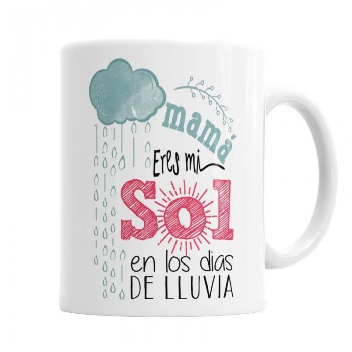 Taza Mamá eres mi Sol  Tazas - La Cesta Mágica