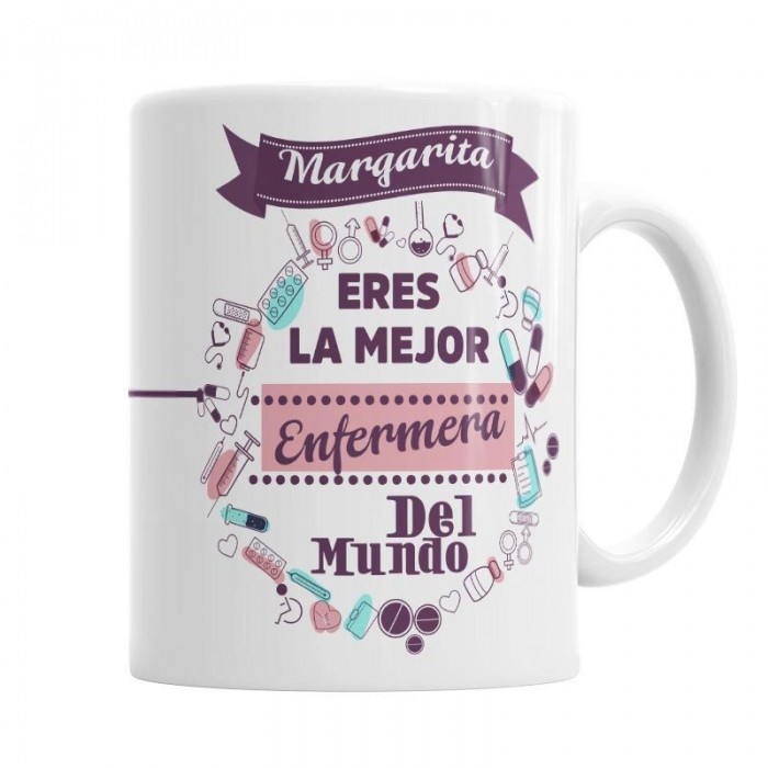 Taza Para la Mejor Enfermera I  Tazas - La Cesta Mágica