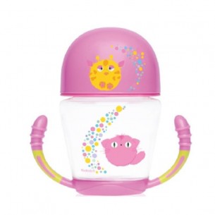 Taza Aprendizaje Step 1 Kiokids Rosa  Alimentacion y Lactancia - La Cesta Mágica