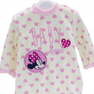 Pelele Tundosado Disney Minnie Rosa  Ropa Bebé - La Cesta Mágica 2