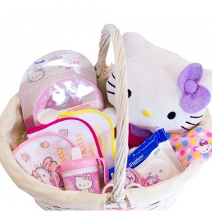 Cesta Bebé Hello Kitty  Canastillas para bebes - La Cesta Mágica