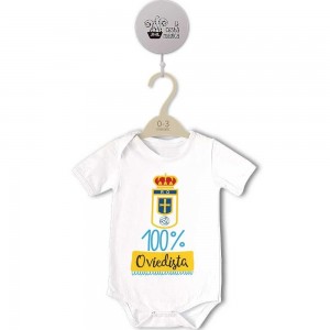 Body para Bebé, Real Oviedo - 100% Oviedista  bodys - La Cesta Mágica
