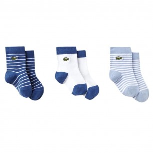 Pack de 3 pares de calcetines niño LACOSTE  Ropa Bebé - La Cesta Mágica 2