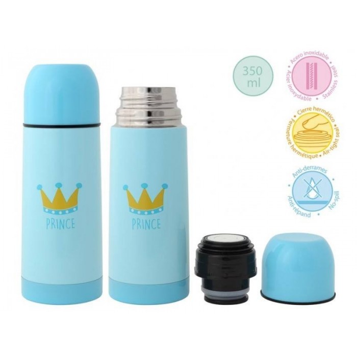 Termo Acero Inox - 350ml Principe Kiokids  sin stock - La Cesta Mágica