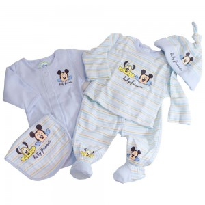 salir Disparates Saqueo Comprar Conjunto nacimiento Bebe pequeño Mickey - 5 Pcs.. Precio en oferta