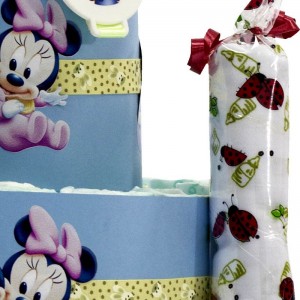 Tarta de Pañales Disney Azul  Tartas de Pañales - La Cesta Mágica