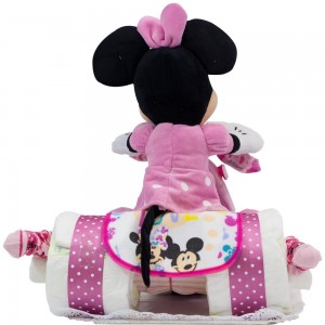 Tarta de Pañales Triciclo Disney Minnie  Tartas de Pañales - La Cesta Mágica