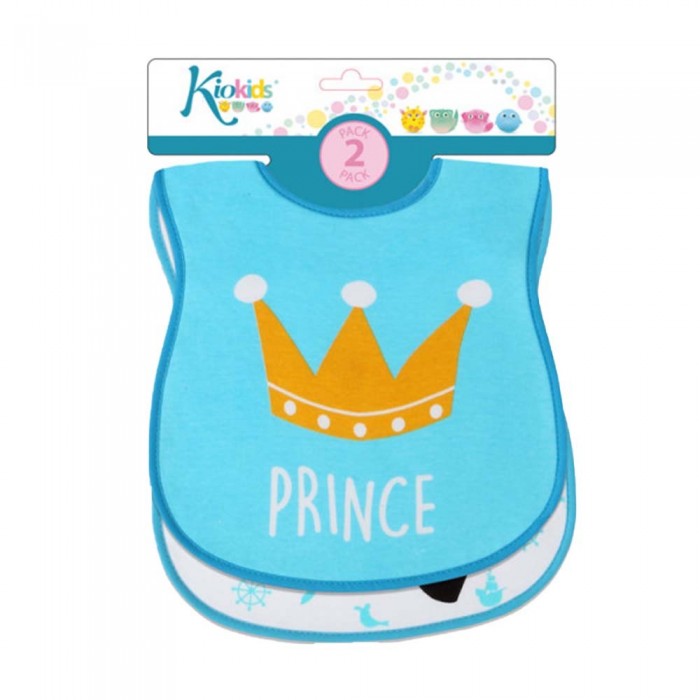 Pack de 2 baberos Principe 3 capas  Alimentacion y Lactancia - La Cesta Mágica