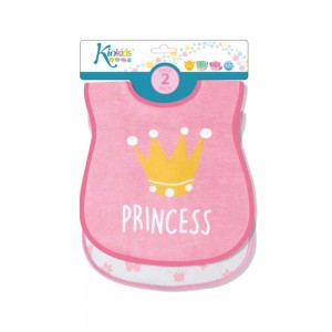 Pack de 2 baberos Princesa 3 capas  Alimentacion y Lactancia - La Cesta Mágica