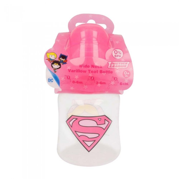 Biberón Super Girl DC Comic  Alimentacion y Lactancia - La Cesta Mágica