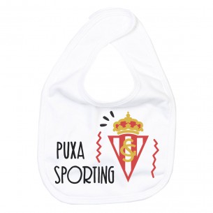 Babero Puxa Sporting de Gijón para bebé  baberos - La Cesta Mágica 2