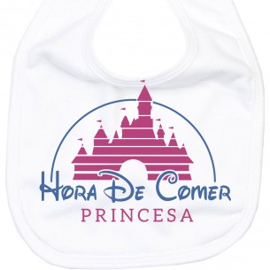Babero Hora de comer Princesa  baberos - La Cesta Mágica