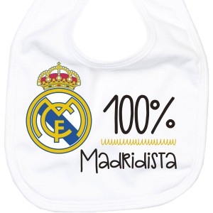 Babero Real Madrid 100%  baberos - La Cesta Mágica
