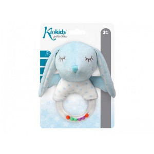 Sonajero Peluche Conejito - Celeste  Peluches y Mas - La Cesta Mágica
