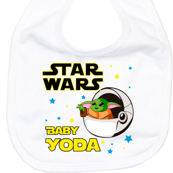 Babero bebé Yoda  baberos - La Cesta Mágica