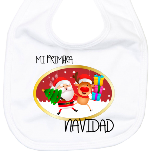Babero Mi Primera Navidad  Baberos - La Cesta Mágica