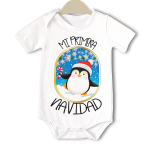 Tarta de Pañales Mi primera Navidad Pinguino  Tartas de Pañales - La Cesta Mágica