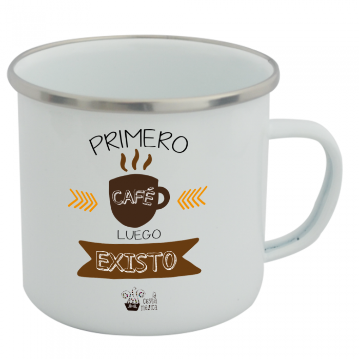 Taza Vintage Primero Café  Tazas Vintage - La Cesta Mágica