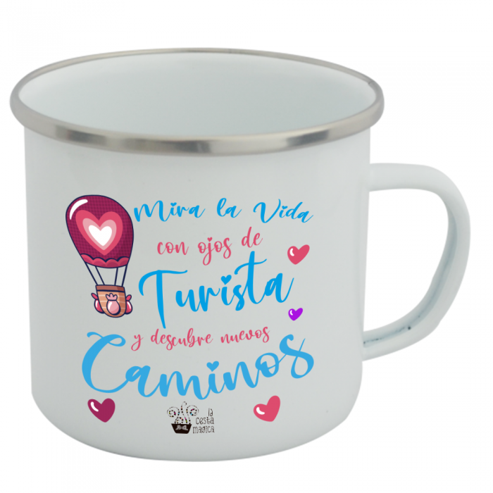 Taza Vintage Mira la Vida...  Tazas Vintage - La Cesta Mágica